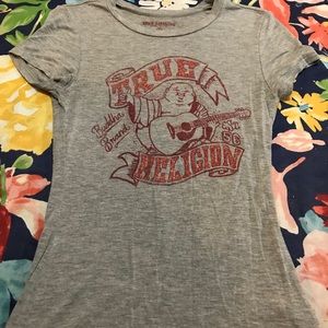 True religion gray t shirt